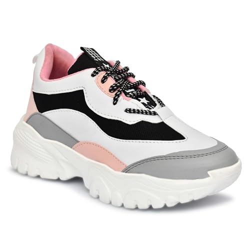 Image of SUSON Women's Synthetic Leather Sneakers Shoes