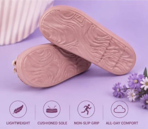 Image of Women's Stylish Casual Slippers | Comfortable Slip-On Sandals | Trendy Daily Wear Footwear and Lightweight