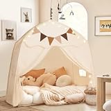Little Dove Large Kids Play Tent with Star Lights & Flags, Portable & Foldable Teepee...