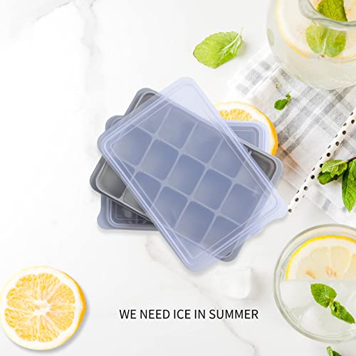 Set de 4 moldes flexibles para cubitos de hielo miniatura 4