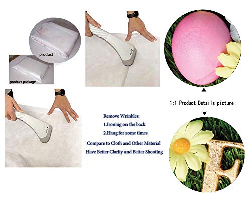 Dudaacvt Fotohintergrund, 1,5 x 2,1 m, Frohe Ostern, grünes Gras, bunte Eier, für Kinder und Erwachsene, Portraits… – Bild 5