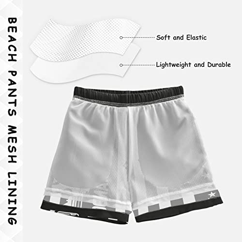 Aflyko Board Shorts Let's Go Brandon Usa Flag Gun Boys Girls Swim Trunk Teens Beach Swimwear Bathing Suit L #TOP3