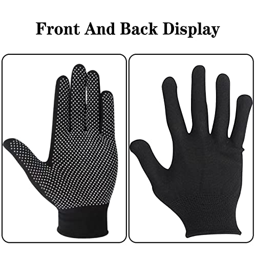 Wesoke Work Gloves, 3 Pairs Safety Protection Gloves for Men Women, Nylon Knitted Stretchy Dotted PVC Glove with Anti-Slip Grip Dots for Construction, Gardening, Mechanic, Warehouse, Industrial - Image 6