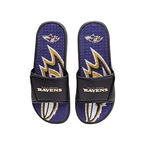 Image of FOCO Men's NFL Team Logo Sport Shower Foam Slide Flip Flop Sandals