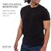 Kenneth Cole REACTION Mens T-Shirt Pack of 3 - UPF 50+ Cotton/Spandex Jersey Slim Fit Black T Shirts for Men (Black, Large)