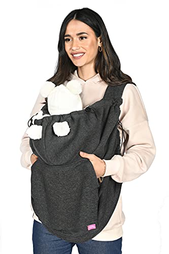 MijaCulture Tragecover, Universal Bezug für alle Babytragen und Tragetücher Baby Carrier Cape 4129 (Graphite) - Image 3