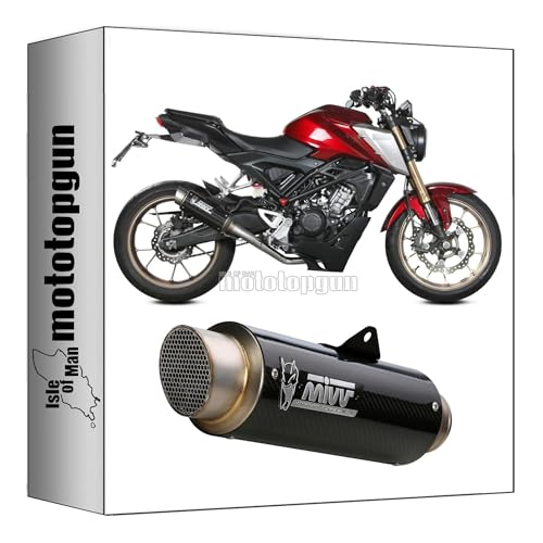 Ligne complete Mivv GP-Pro carbone homologuee pour moto Honda CB 125 R 2021 2022