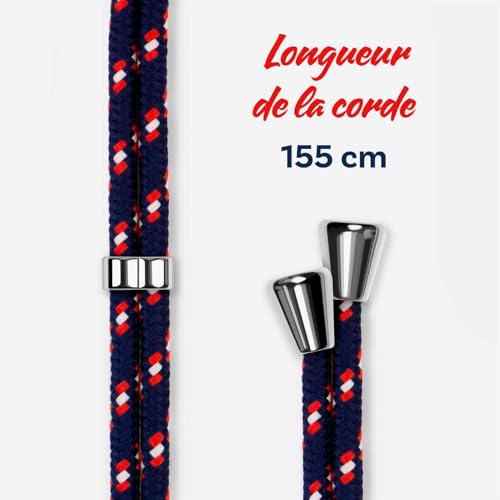 Coque Google Pixel 8a amovible ONEFLOW Twist Case finition bleu blanc rouge - 6