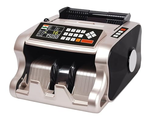Image of swaggers Loose Mix Note Value Counting Machine for Indian Currency(10,20,50,100,200,500,2000) with Fake Note Detector Heavy Duty Value Money Counting Machine 1 Year Warranty