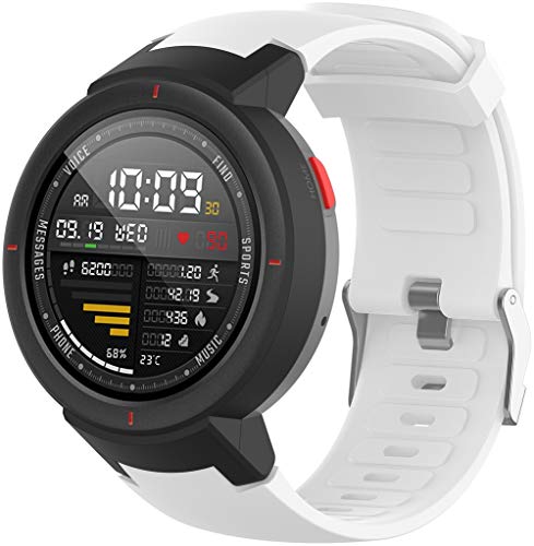 Classicase Cinturino per Orologio in Silicone Caucciù Impermeabile compatibile con Amazfit Verge/Verge Lite - Cinturini per Orologi (Pattern 6)