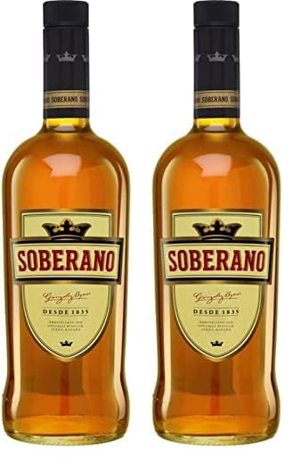 Soberano - Bebida Espirituosa de Jerez - 1000 ml (Paquete de 2)