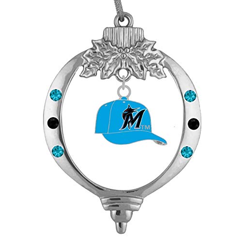 Miami Marlins Baseball Cap Ornament