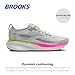 Brooks Women’s Adrenaline GTS 25 Supportive Running & Walking Shoe - Oyster/Pink/Green - 7.5 Medium