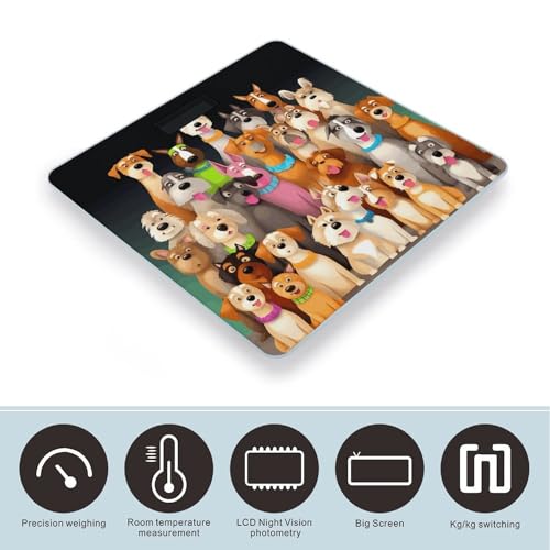 Báscula digital para perros con vidrio templado y pantalla LCD miniatura 3