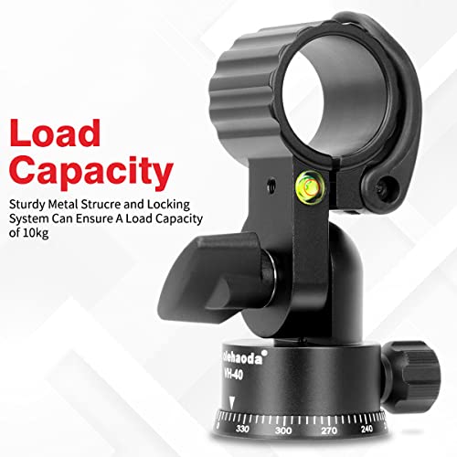 Koolehaoda Braço Tripé, 42 cm Coluna Central Horizontal Braço de Extensão do Tripé com Base Giratóri