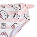 Hello Kitty Sanrio Girls UPF 50+ Long Sleeve Rash Guard and Bikini Bottom Two Piece Swimsuit Set for Little Kids Pink