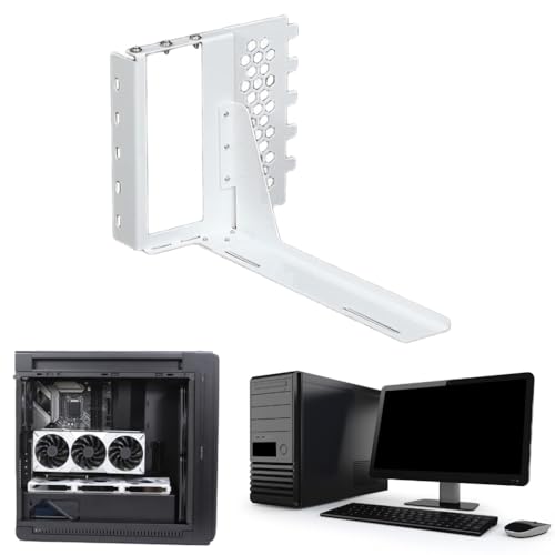 Soporte vertical para tarjeta gráfica metálico blanco miniatura 2