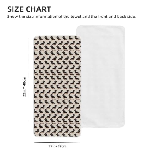 Toalla de baño con estampado de perro ideal para tus viajes, la playa y el gimnasio 5