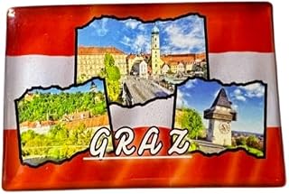 Graz Souvenir, Österreich, Graz Kühlschrankmagnet, Steiermark Souvenir, Graz Magnet, Graz Reiseandenken, Graz Geschenk