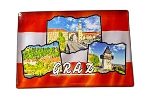 Graz Souvenir, Österreich, Graz Kühlschrankmagnet, Steiermark Souvenir, Graz Magnet, Graz Reiseandenken, Graz Geschenk