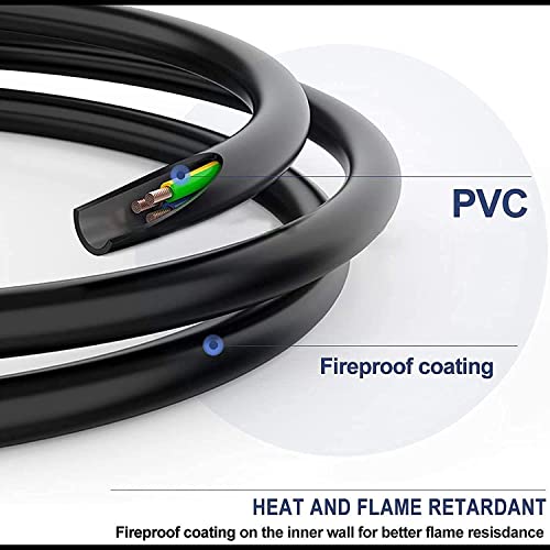 Image of Technotech Computer Power Cable Cord for Desktops PC and Printers /Monitor SMPS Power Cable (3 Meters - Black)