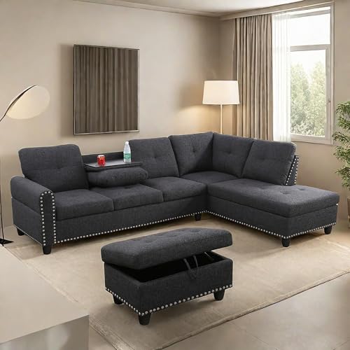 image for ChicFurnit L Shaped Sectional Couches, Modular Sectional Sofa with Ott