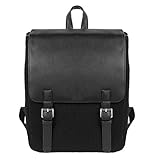 NULF Travel Laptop Backpack Purse for Women Men School Backpack Knitted Fabric Leather Bag Campus...