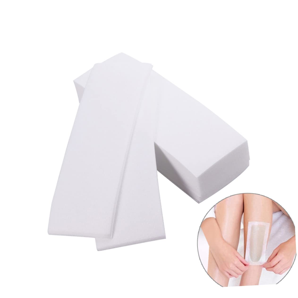 FOMIYES 3 Pack 300pcs Professional Non-woven Hair Removal Paper Thickened Waxing Strips for and Facial Hair Removal