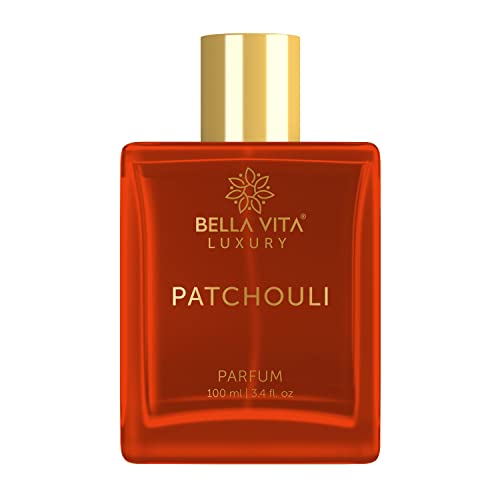 Image of Bella Vita Luxury Patchouli Parfum Unisex Perfume For Men & Women with Indonesian Patchouli Leaf & White Musk | Long Lasting Sweet, Spicy & Smoky Fragrance, 100 ML