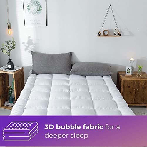 Sufuee Mattress Topper Twinxl Mattress Pad Protector - Quality Plush Luxury Down Alternative Pillow Top - 2Inch Extra Thick Mattress Cover(39"X80") #TOP1