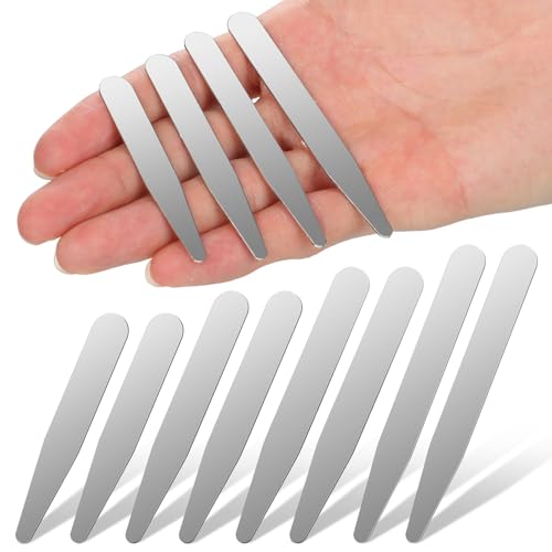 Collar stays acero inoxidable de alta rigidez que mantiene el ajuste de camisas ejecutivas