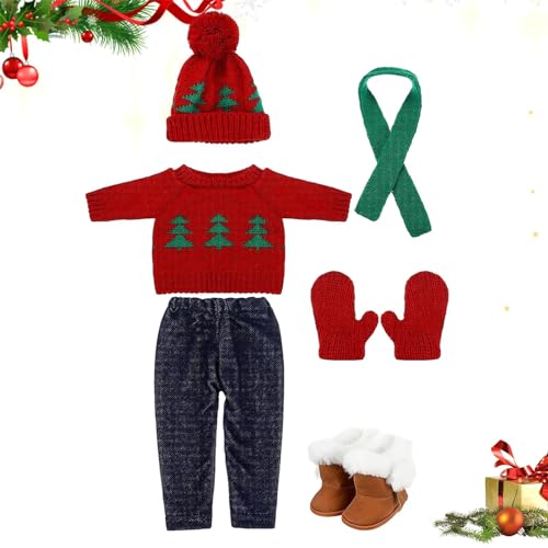 Roupas de boneca, Roupas de boneca de Natal de para bonecas de 18 polegadas, Conjunto de roupas de b