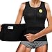 Sweat Neoprene Waist Trainer Cincher Hot Slimming Sauna Vest Shaper, Fat Burning Tummy Control Corset (Black, 3XL)