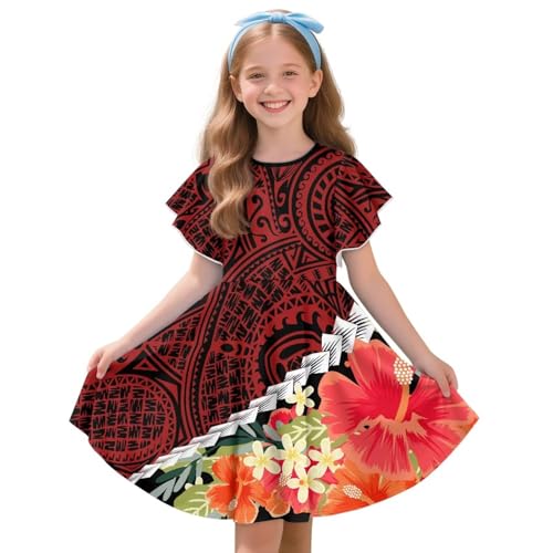 Girls Maxi Dresses Cute Ruffle Twirly Party Dress a Line 3T-14T2