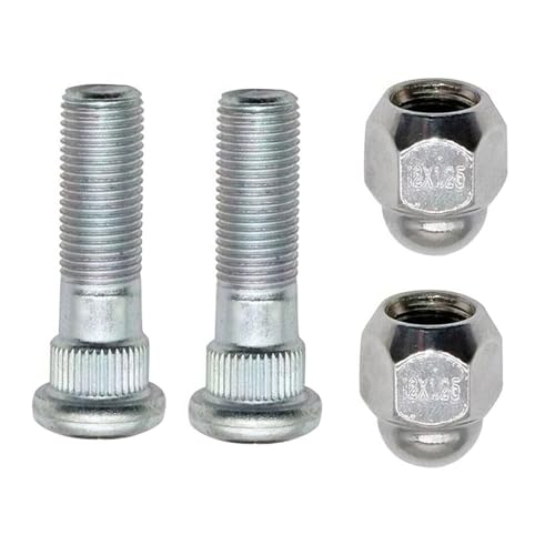 Pernos M12x1.25 para Subaru Impreza Juego de 4 Tornillos de Cubo de Rueda Plateados OEM