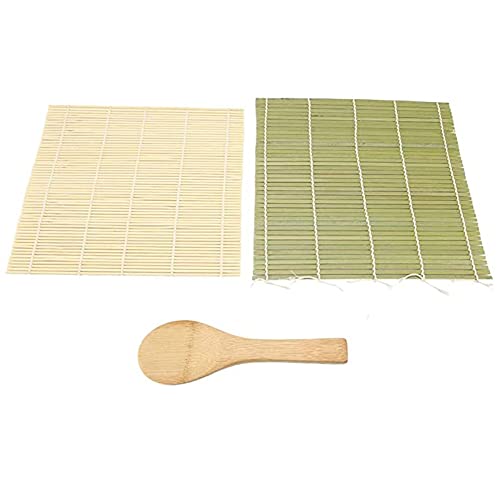 Jixista Sushi Rollmatte aus Bambus Sushi Bambusmatte Sushi Set Bambus für...