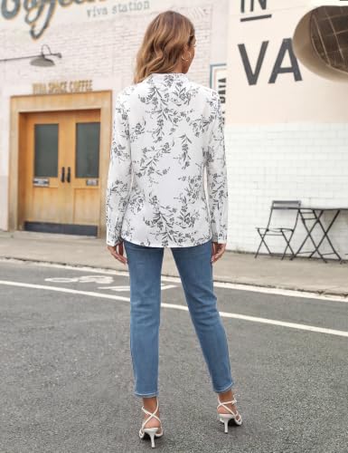 Image of Blooming Jelly Women's Long Sleeve Blouses Dressy Casual Business Work Tops
