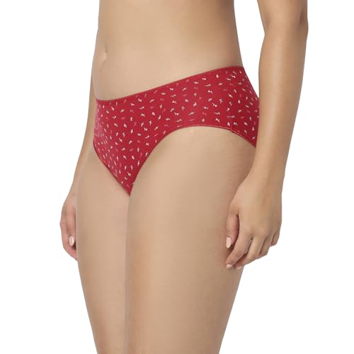 Image of juliet Cotton Hipster Premium Panties Set of 5 Full Coverage Stretchable Fabric