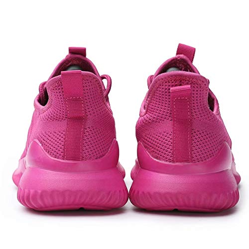Image of Womens Ladies Walking Running Shoes Slip On Lightweight Casual Tennis Sneakers Girls Kids Zapatos de Mujer Rose