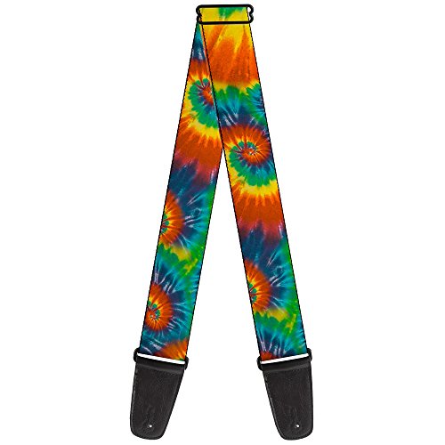Image of Buckle-Down GS-W32090 Tie Dye Swirl Multi Color Guitar Strap