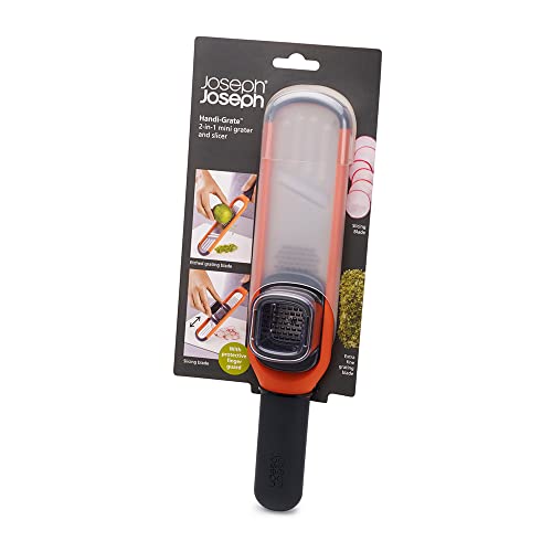 Joseph Joseph Handi-Grate 2-in-1 Grater and Slicer - Orange