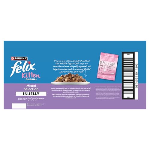 FELIX Original Kitten Mixed Selection in Jelly Wet Cat Food 40x85g - Image 4