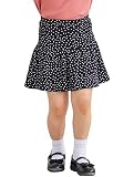 [ever closet] エバークローゼット 子供服 女の子 服 かわいい おしゃれ キッズ 春 春夏 夏 総柄1分丈スカッツ スカート 100 F-ブラック(水玉柄)