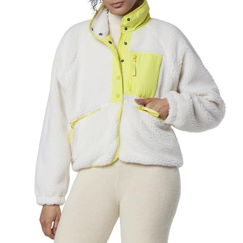 Andrew Marc Women's Mixed Sherpa Zip Front Jacket2