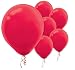 Amscan Solid Latex Balloons Party Supplies for Any Occasion, 12", Red, 72 count
