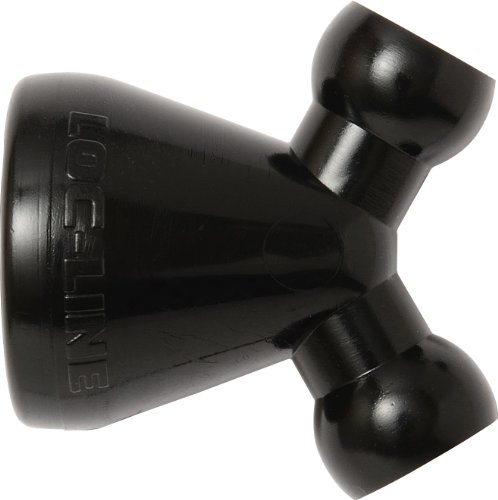 Loc-Line Coolant Hose Component, Black Acetal Copolymer, 1/2