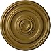 Ekena Millwork CM12KPGLS Kepler Traditional Ceiling Medallion (for Canopies up to 2 5/8"), Hand-Painted Gold