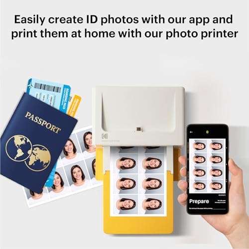 KODAK Dock Plus 4PASS Instant Photo Printer, 4x6” Portable