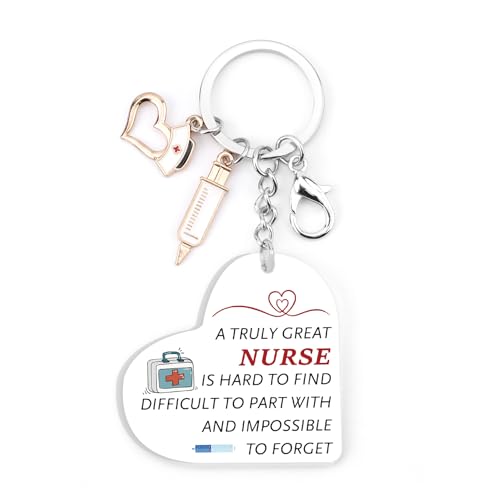 kEUkunHA International Nurses Day Thank You Christmas Stocking Fillers Mothers Day Gift Valentines Birthday Halloween Easter Gifts for Vet Dental Student Nurse Accessories Acrylic Keyring