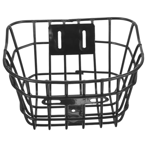 HOMOBABE 自転車用前カゴ 鉄製頑丈プ 安定 設計 取付簡単 車対応 大型野菜収納可能 バイクアクセサリー